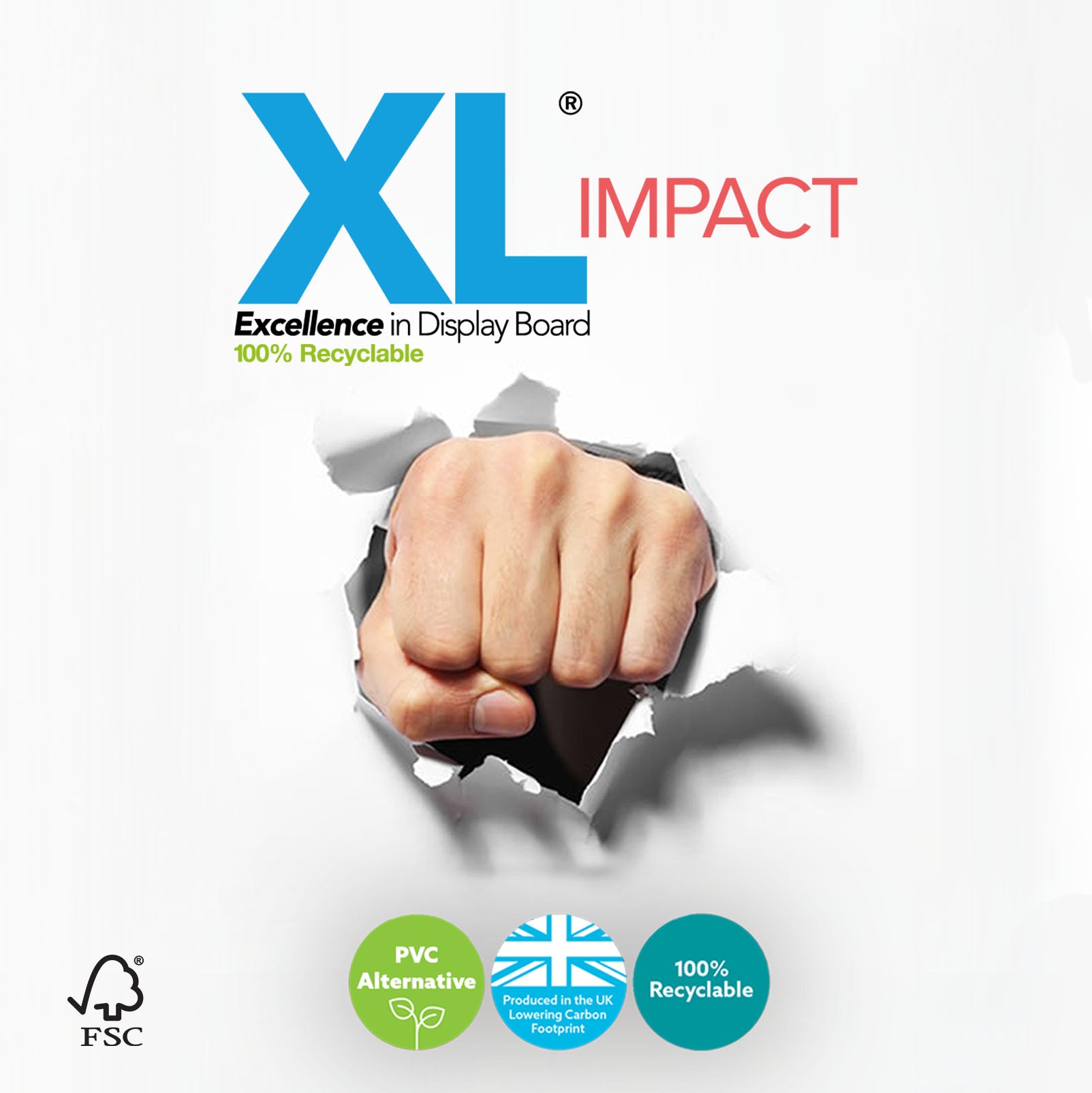 Impict Display XL Impact Display Board | Pyramid Display Materials