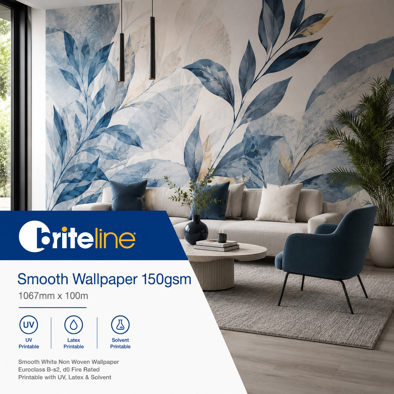 Briteline® Smooth Wallpaper 150gsm – 1067mm x 100m (DIG101)