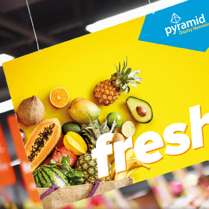 Polyline Foamed Polypropylene Sheets Pyramid Display Materials