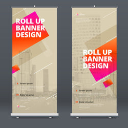 Simply Roll Up Double Sided White Banner Media (Stay Flat) - Cadmium-free - 510gsm